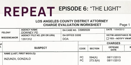 Excerpts from a Los Angeles County District Attorney charge evaluation worksheet.